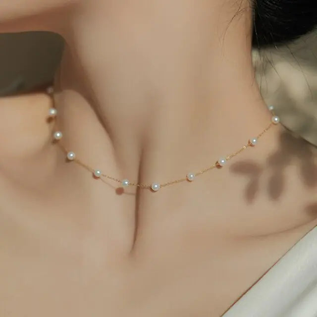 Pearl Choker Necklace