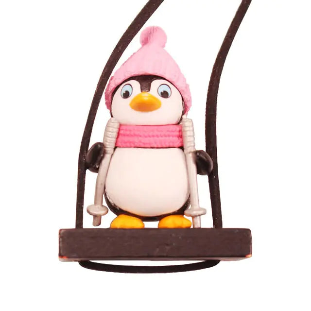 Swinging Penguin Car Ornament