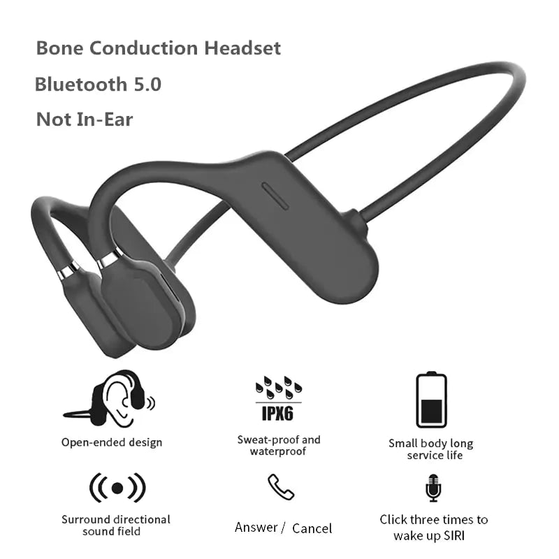 Waterproof Bluetooth Bone Conduction Headphones