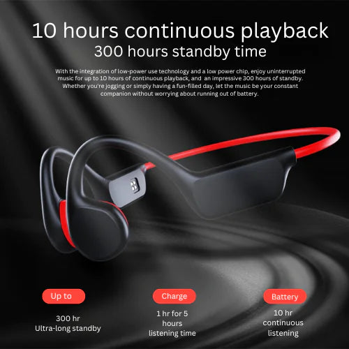 Waterproof Bone Conduction Bluetooth Headphones