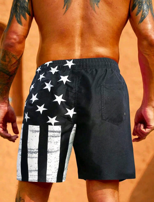 Men's American Flag Swim Trunks