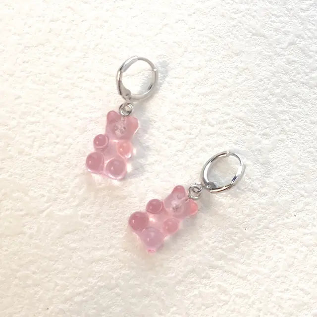 Cute Gummy Bear Dangle Earrings