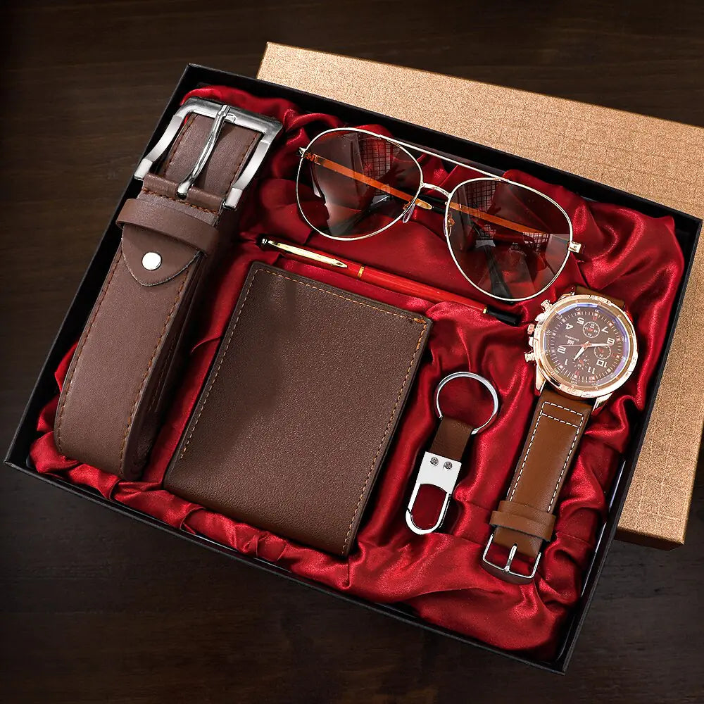 Men's 6 in 1 Luxury Watch Set