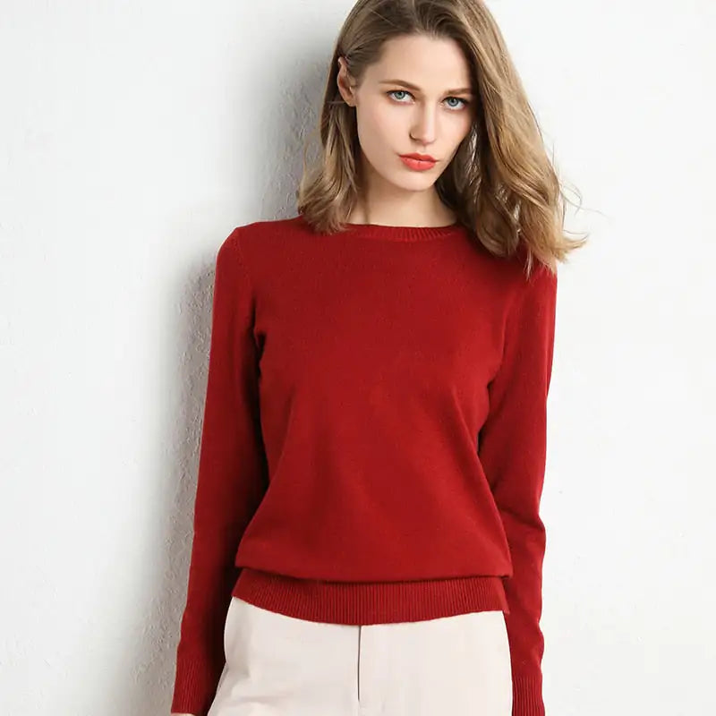 Women's Knitted Pullover Sweater