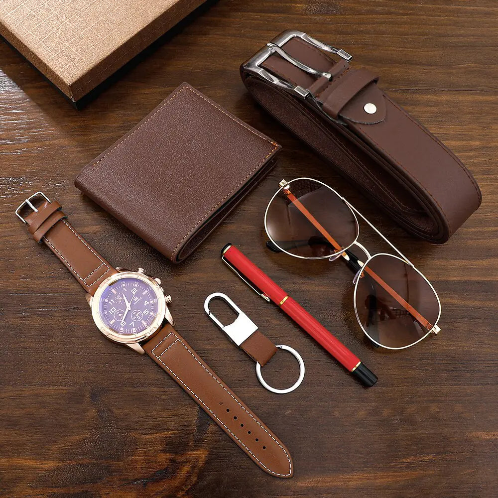 Men's 6 in 1 Luxury Watch Set