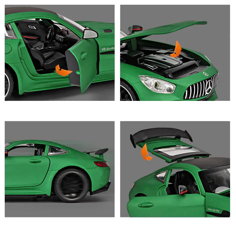 Benzs GT GTR Alloy Model Racecar