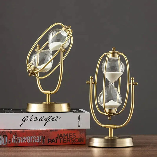 360° Rotating Metal Hourglass