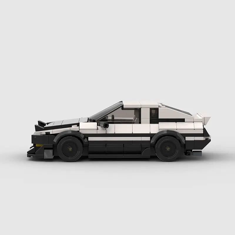 Black & White AE86 Toyota Car Building Blocks