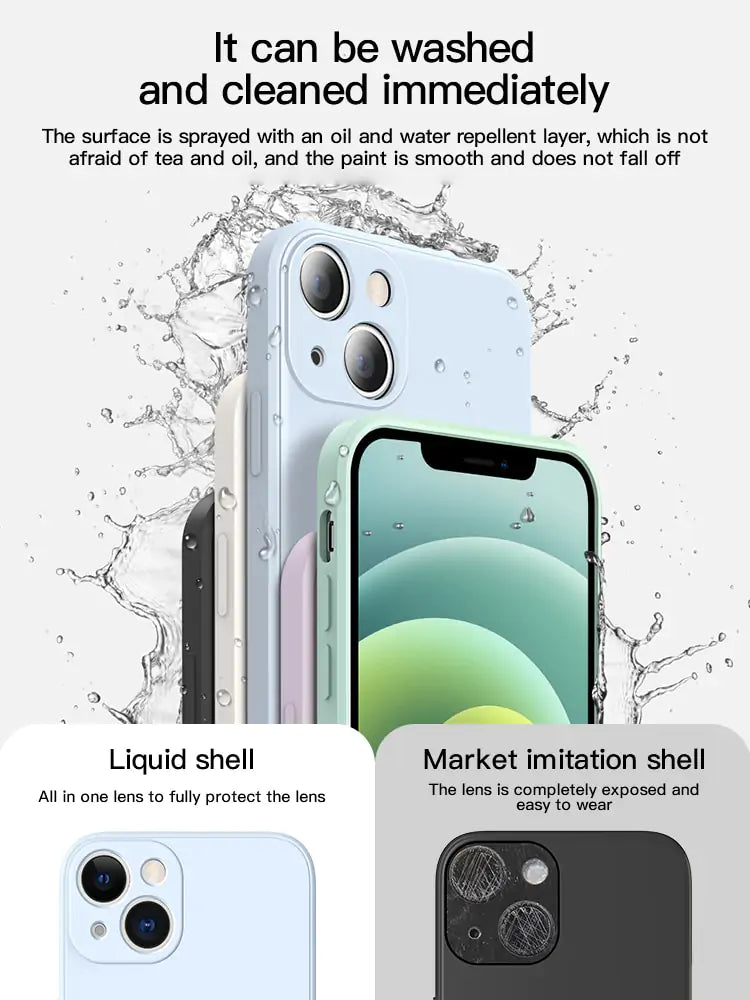 Liquid Silicone Phone Case for iPhones