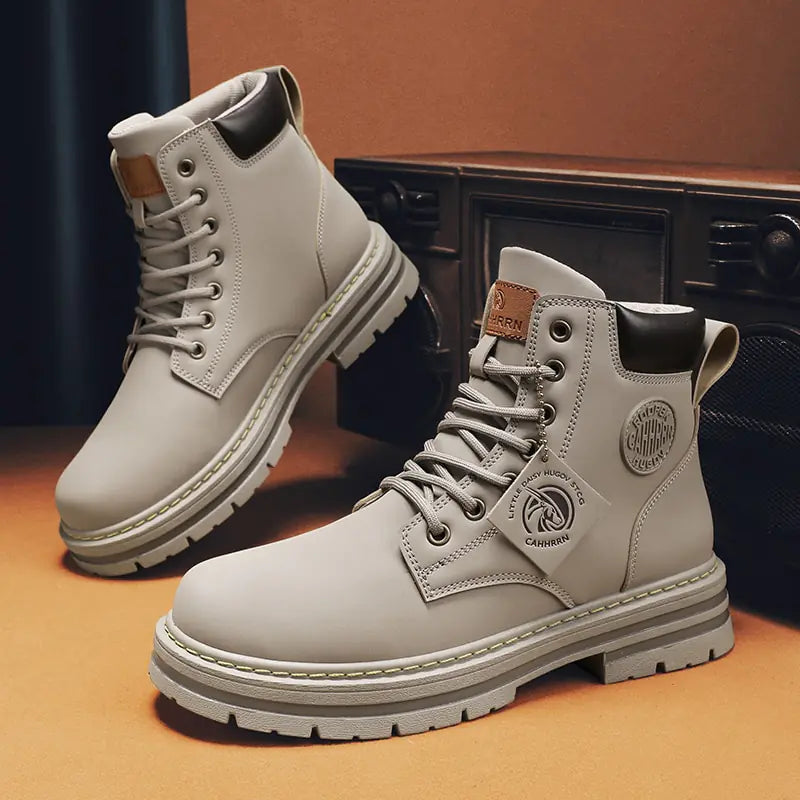 Men's High Top Leather Boots