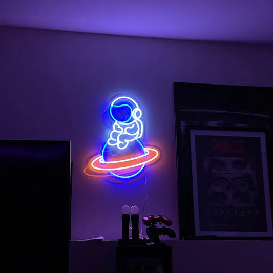 Planet Shaped Neon Wall Light