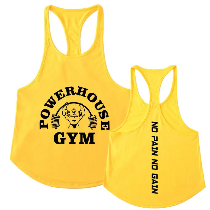 Men's Y-Back Stringer Powerhouse Tank Tops