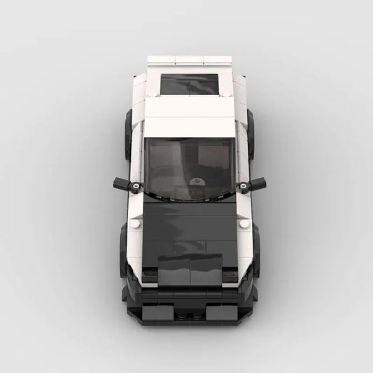 Black & White AE86 Toyota Car Building Blocks
