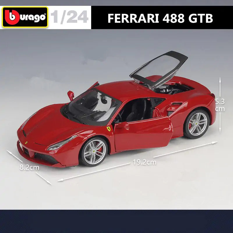 Ferrari 488 GTB Alloy Model Sports Car