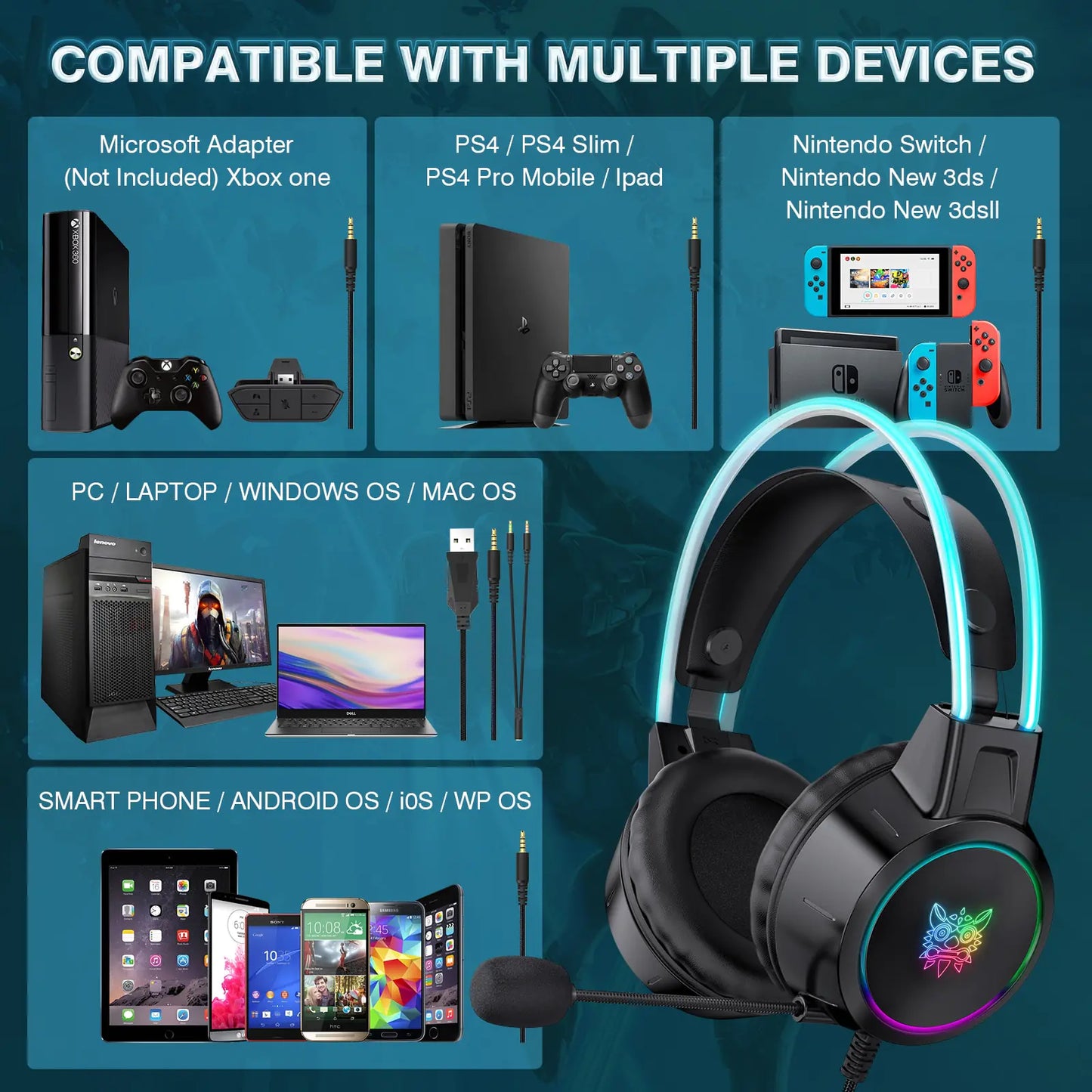 Noise Cancelling Wired Gaming Headset