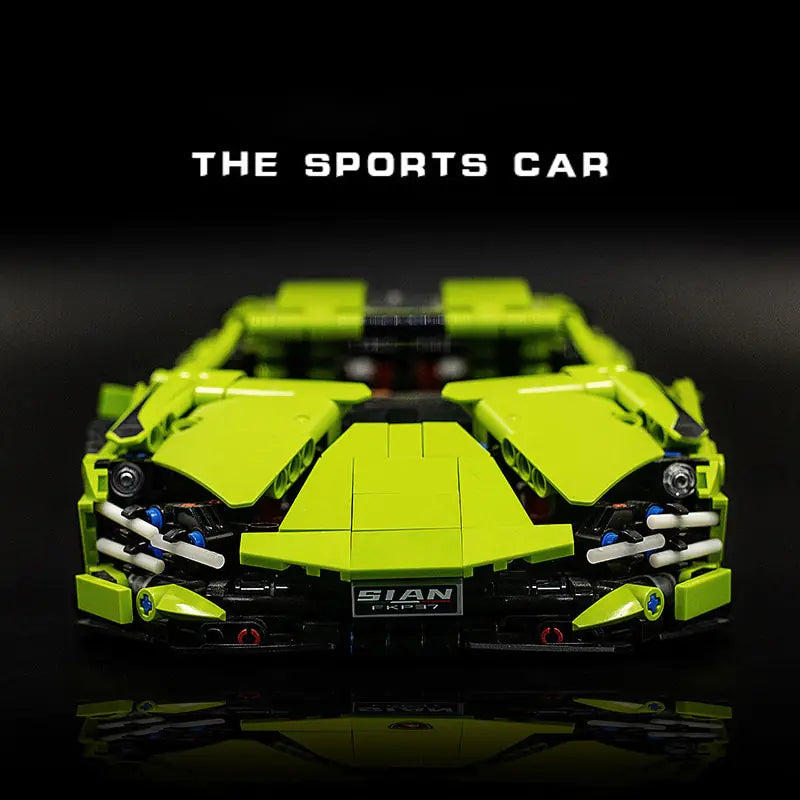Green Lamborghini Sian Building Blocks