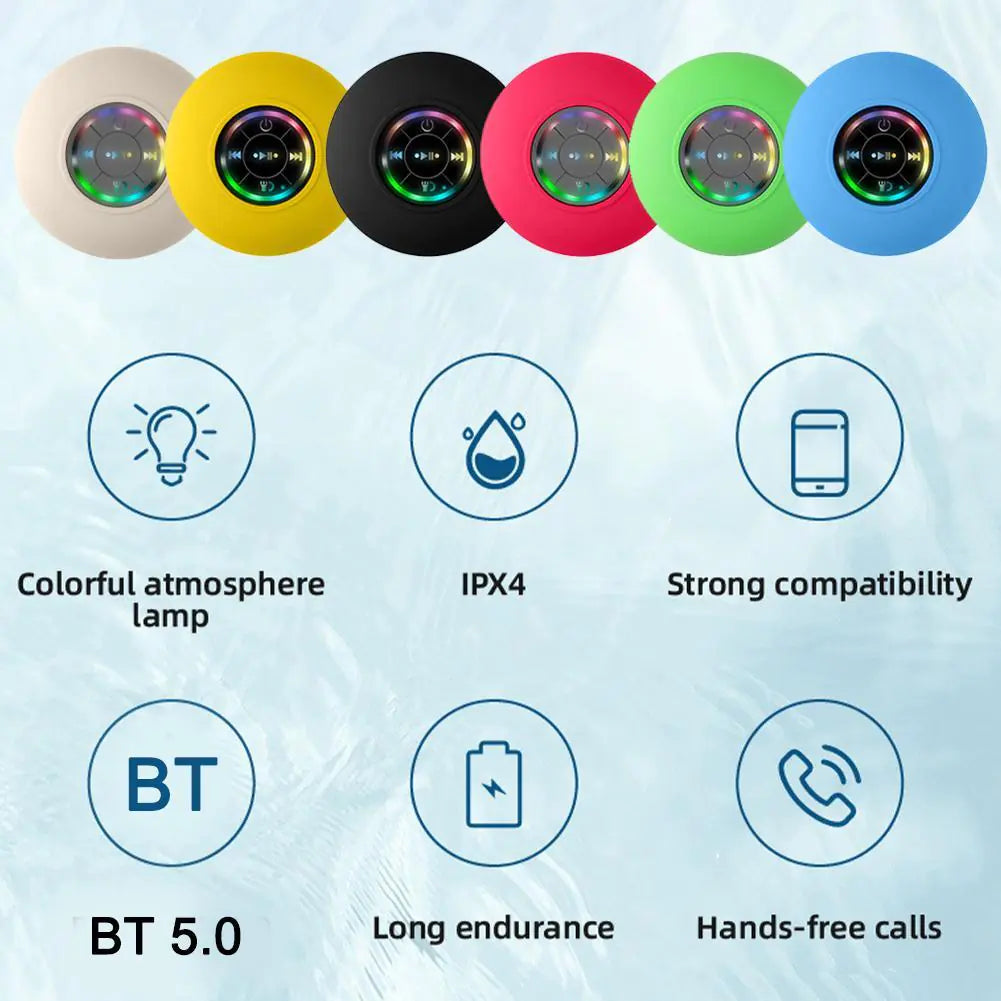 Waterproof Mini Bluetooth Suction Cup Speaker