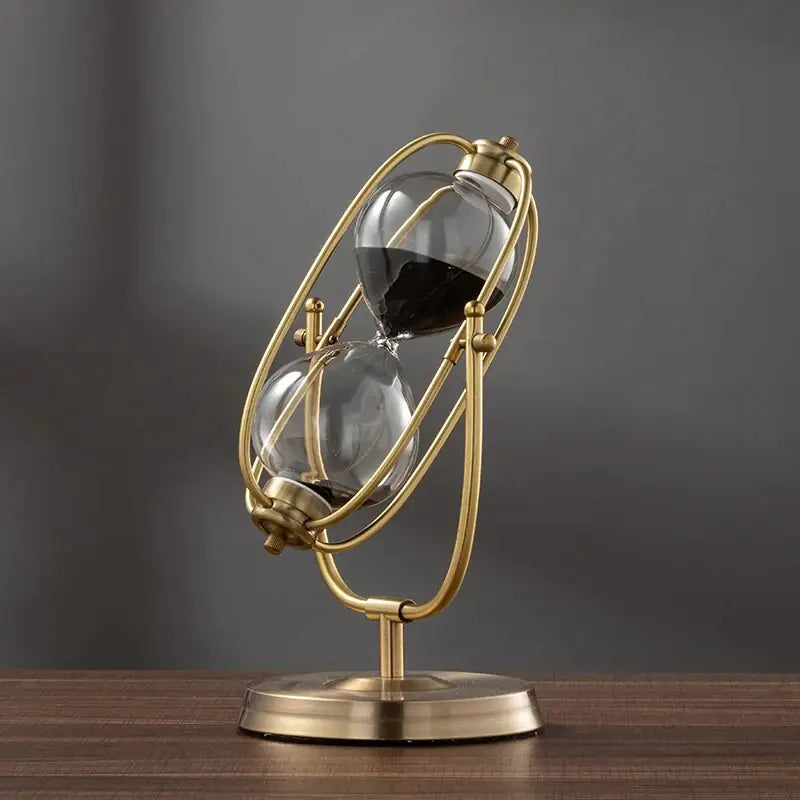 360° Rotating Metal Hourglass