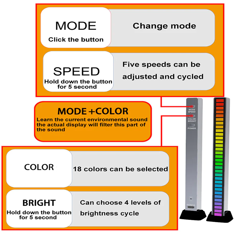 LED Light Up Sound Bar