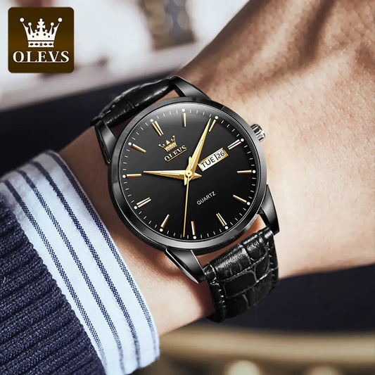 OLEVS Leather Watch