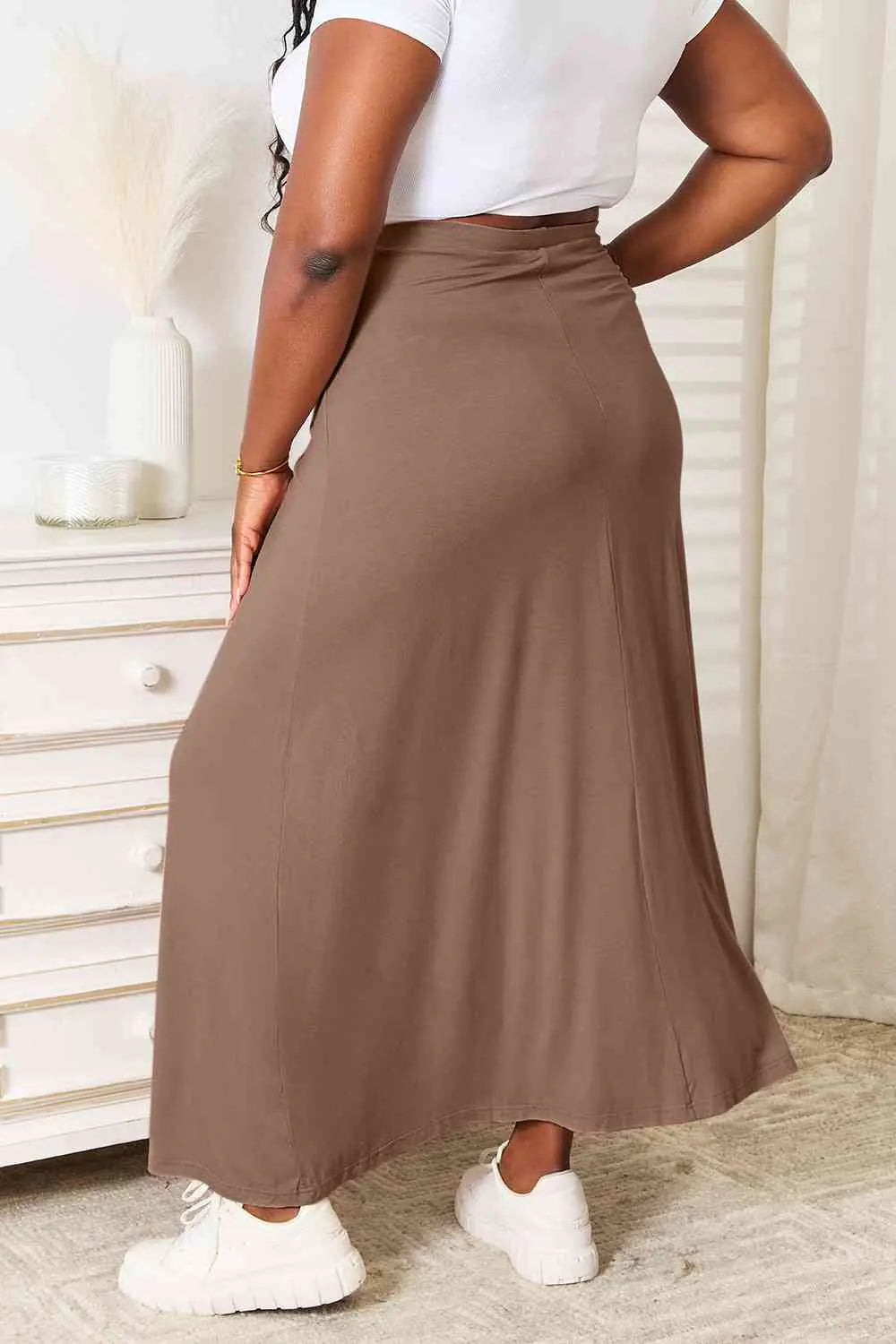 Full-Size Soft Maxi Skirt