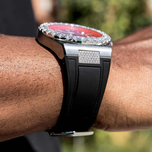 Iced Bezel w/ Rubber Strap