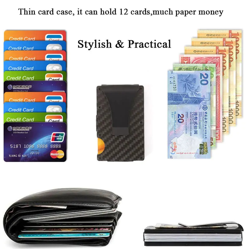 Carbon Fiber Wallet with Money Clip