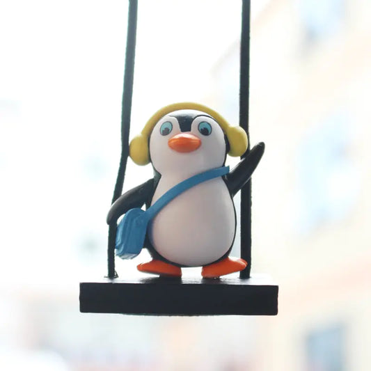 Swinging Penguin Car Ornament