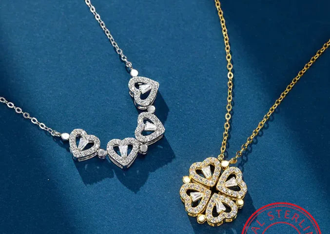 Clover Heart Shaped Necklace