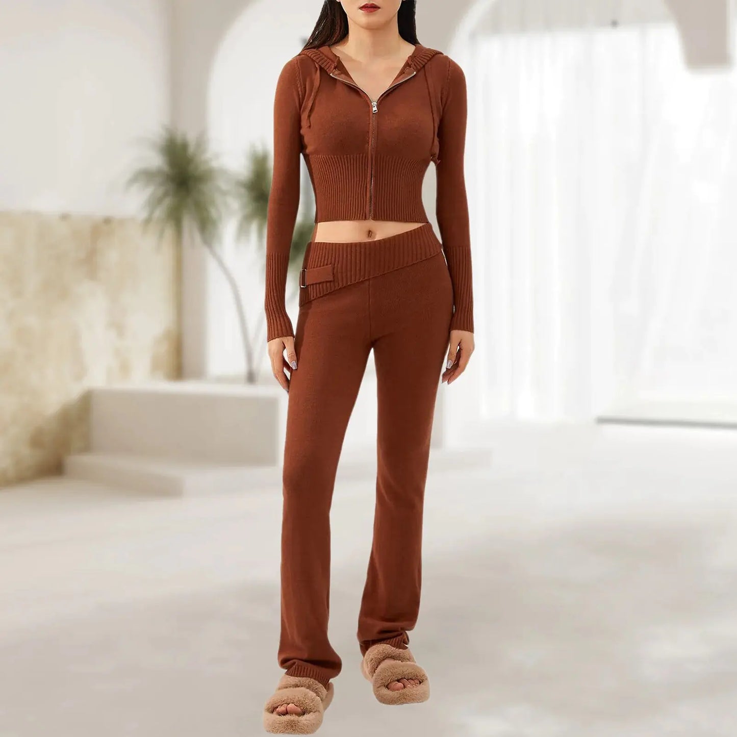 Women's Spring Knitted Two Piece Sets