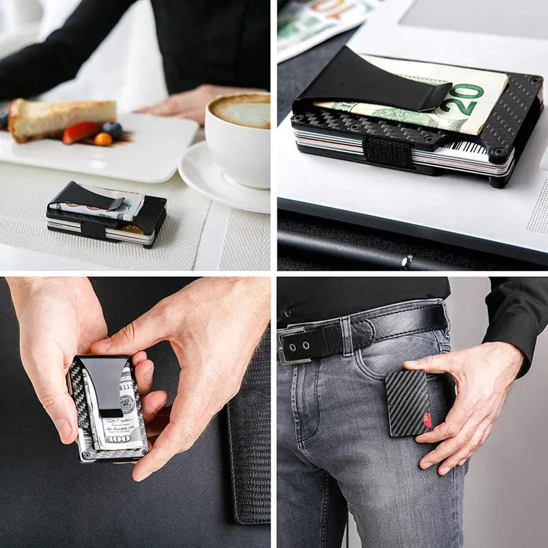 Carbon Fiber Wallet with Money Clip