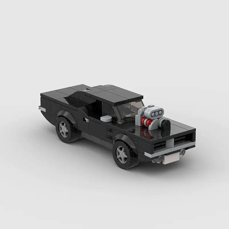 Black Model Car Building Blocks