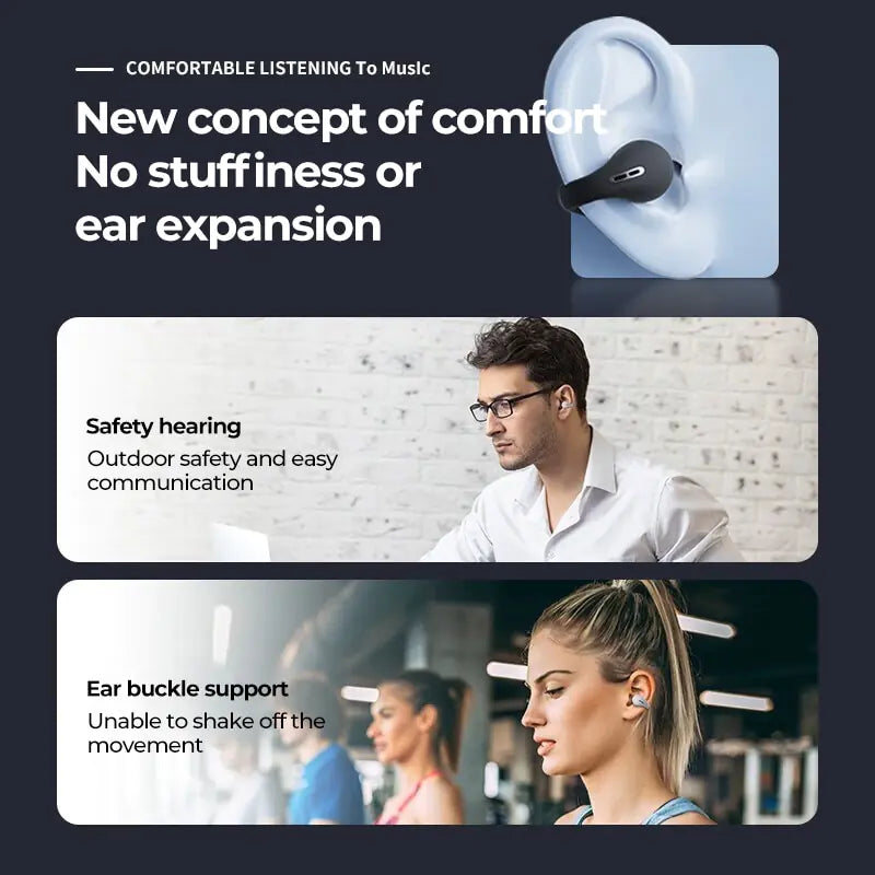 Bluetooth Earbud Earrings with Built-In Microphone