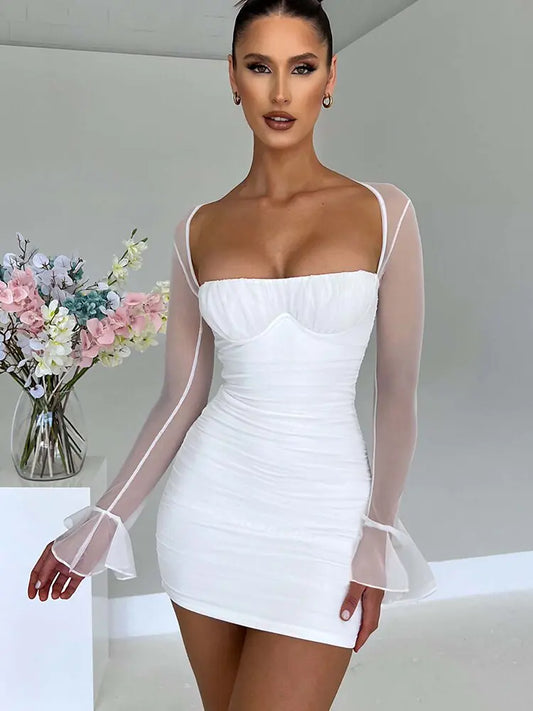 Elegant Backless Mini Dress