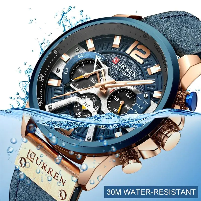 Curren Chrono Edition 2022 Leather Watch