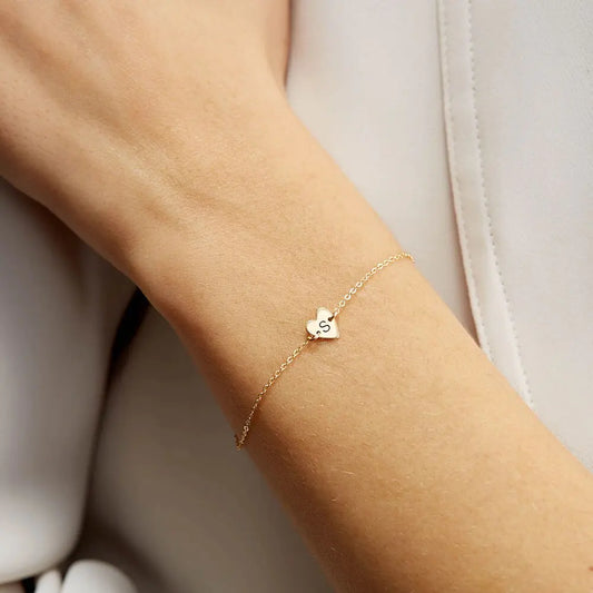 Engraved Alphabet Bracelet