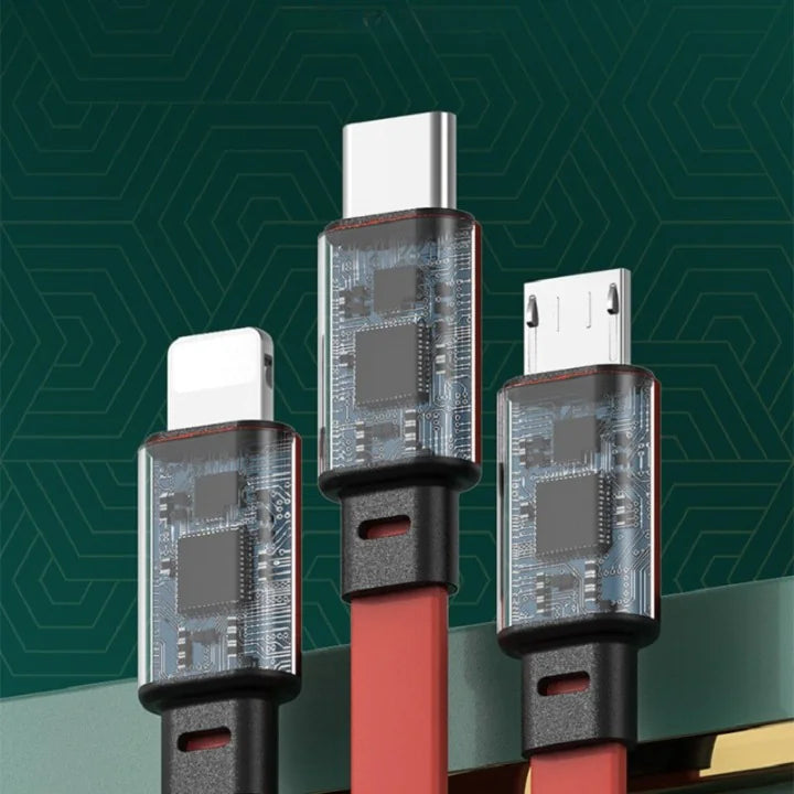 Retractable 3 in 1 USB Cable