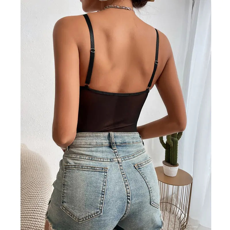 See-Through Shapewear Bodysuit