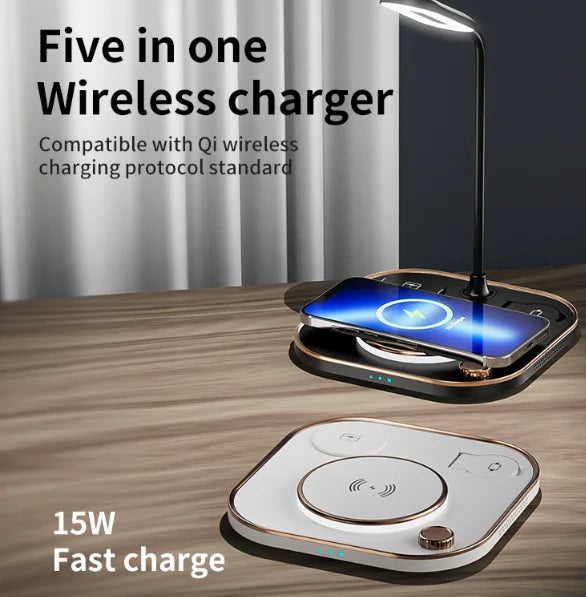 4 in 1 Wireless Charging Pad with Lamp