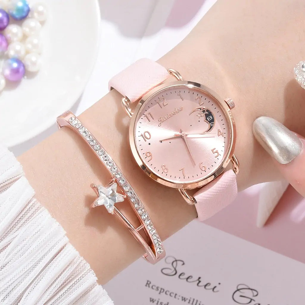Moon Numbers Bracelet & Watch Set