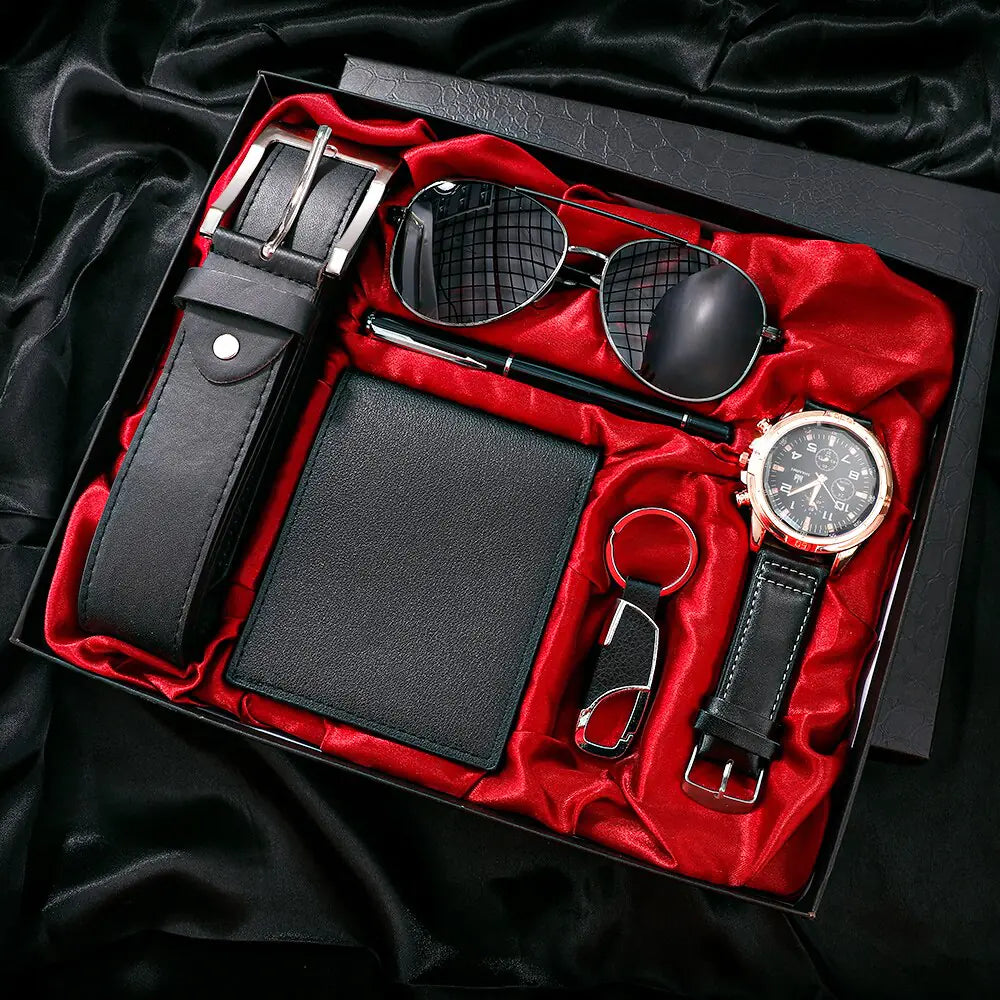 Men's 6 in 1 Luxury Watch Set