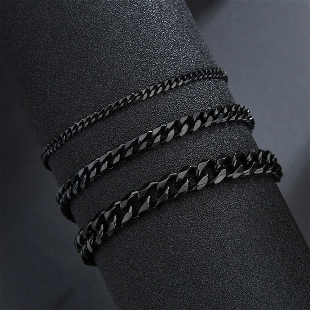 Stainless Steel Cuban Chain Bracelet