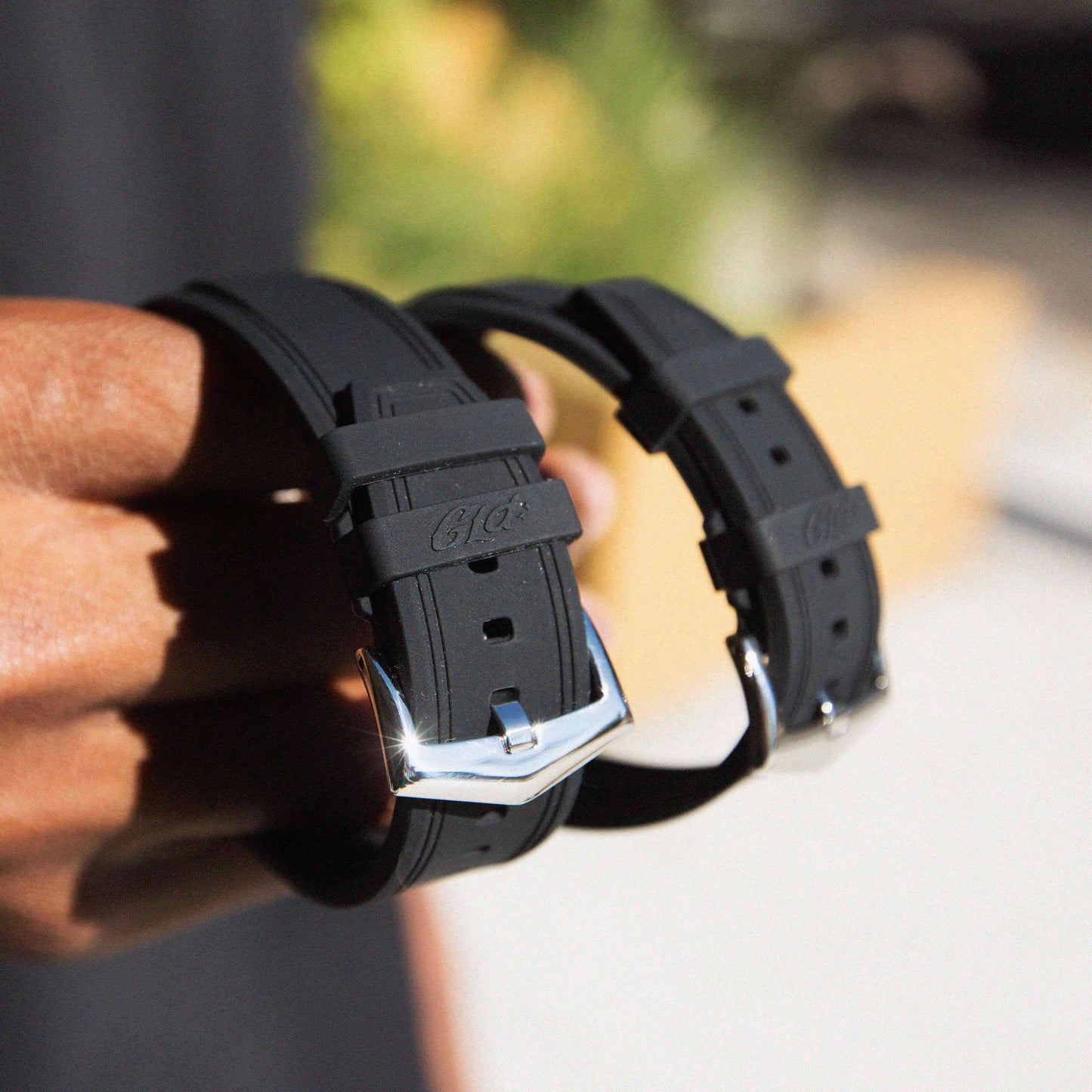 Iced Bezel w/ Rubber Strap