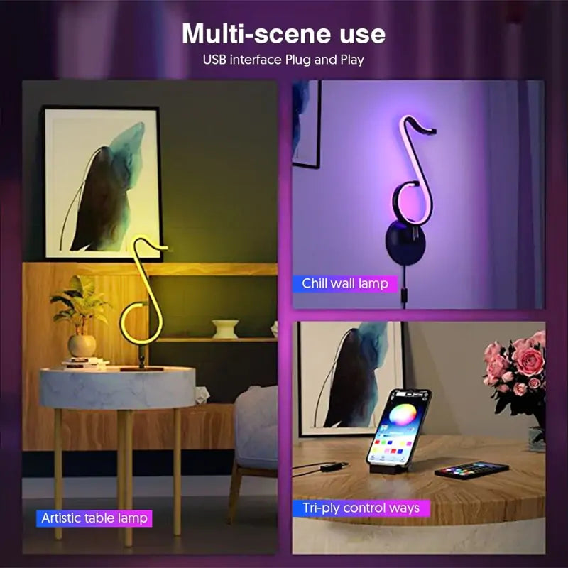 Music Note LED Light