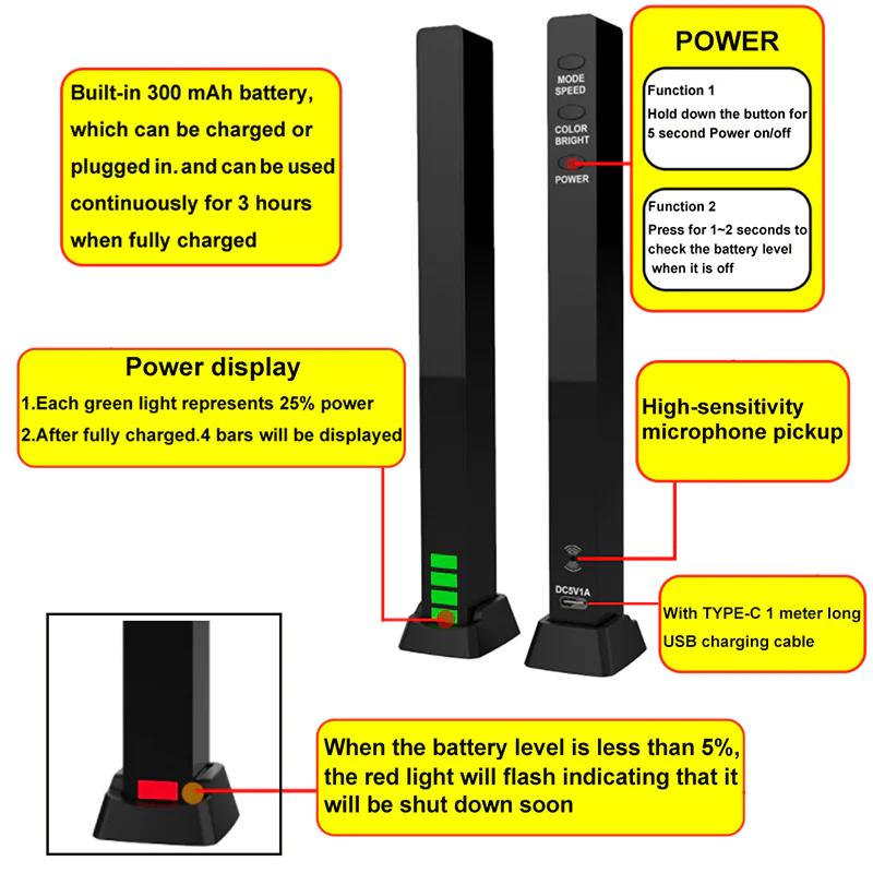 LED Light Up Sound Bar