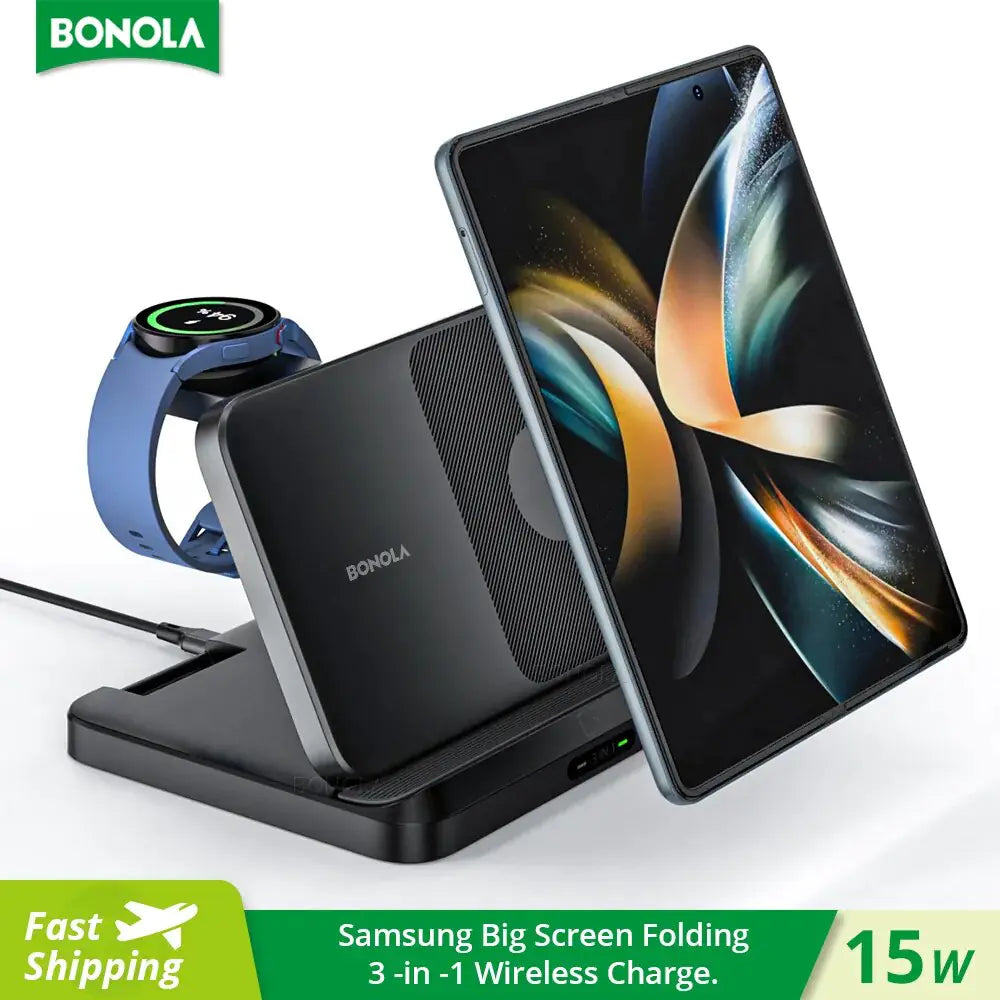 3 in 1 Wireless Portable Fast Charger
