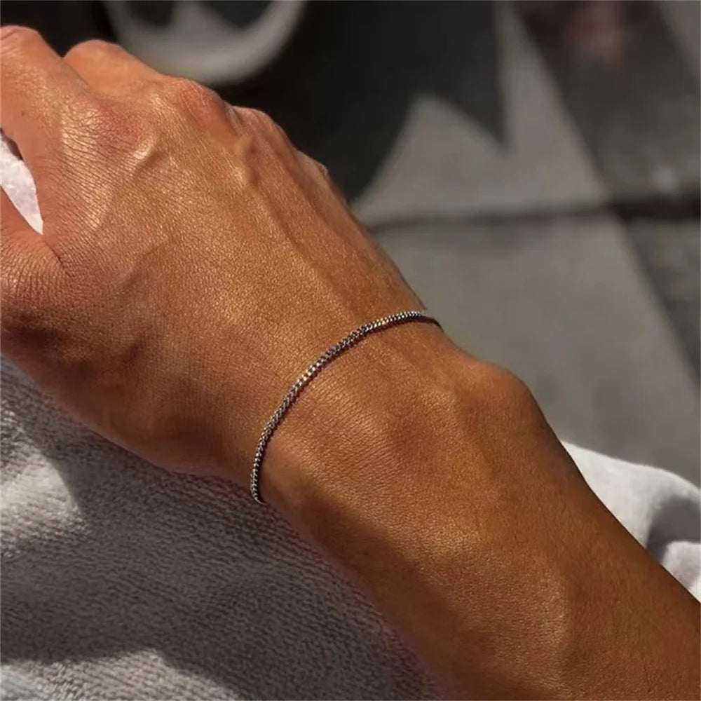 Stainless Steel Cuban Chain Bracelet