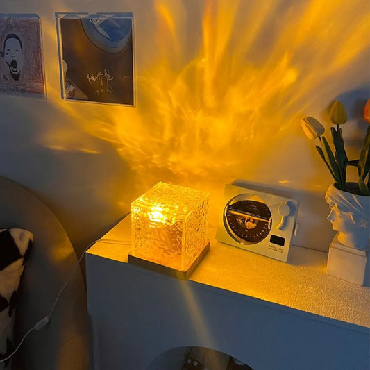 Ocean Wave Crystal Lamp
