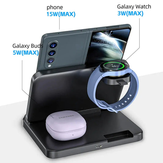 3 in 1 Wireless Portable Fast Charger