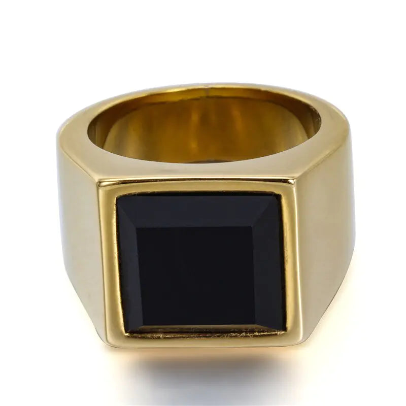 Black Stone Ring